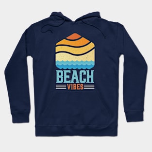 Retro Sunset Beach Vibes Hoodie